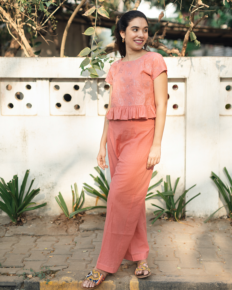 Garden Pink Organic Cotton Co-ord Set