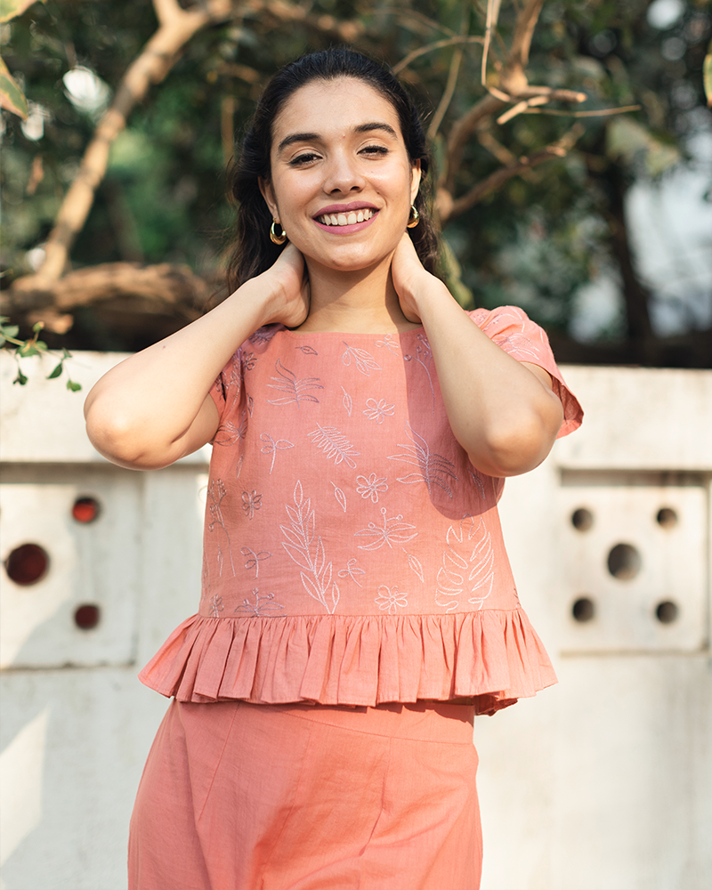 Garden Pink Organic Cotton Co-ord Set